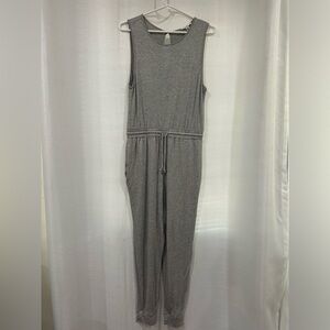 Antistar Sleeveless CrewNeck Jumpsuit In Color Heather Grey Size M